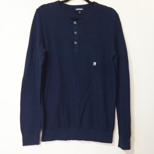 Gap Waffle Knit Crew Neck Lightweight Sweater